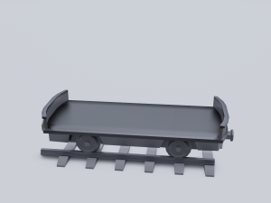 freight wagon 2 Modelo 3D
