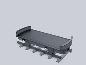 freight wagon 2 3D Model