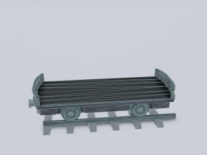 freight wagon 2 Modelo 3D
