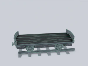 freight wagon 2 3D Model