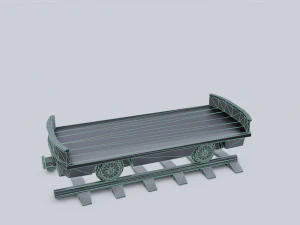 freight wagon 2 3D Model
