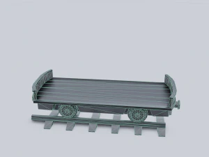 freight wagon 2 3D Model