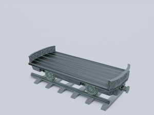 freight wagon 2 Modelo 3D