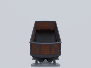 freight wagon 3 Model 3D