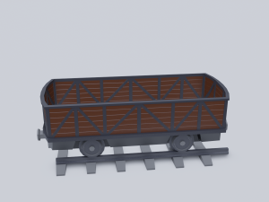freight wagon 3 Model 3D
