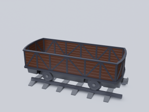 freight wagon 3 Model 3D
