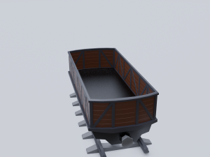 freight wagon 3 Model 3D