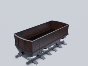 freight wagon 3 Model 3D