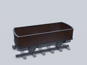 freight wagon 3 Model 3D
