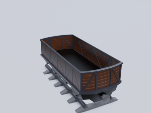 freight wagon 3 Model 3D