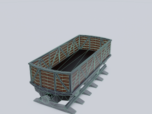 freight wagon 3 Model 3D