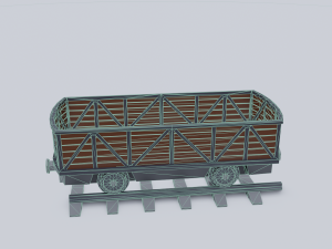freight wagon 3 Model 3D