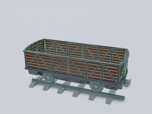 freight wagon 3 Model 3D
