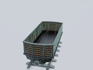 freight wagon 3 Model 3D