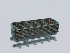 freight wagon 3 Model 3D