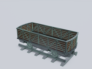 freight wagon 3 Model 3D