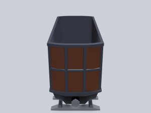 freight wagon 4 3D Model