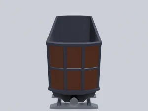 freight wagon 4 3D Model