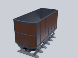 freight wagon 4 3D Model
