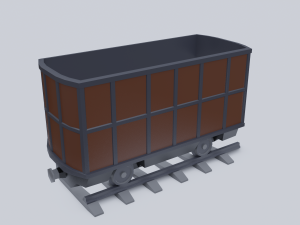 freight wagon 4 3D Model