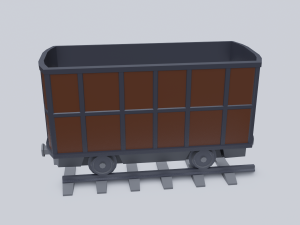 freight wagon 4 3D Model