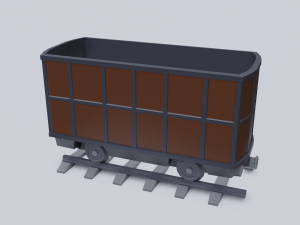 freight wagon 4 3D Model