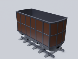 freight wagon 4 3D Model