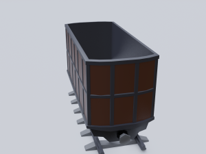 freight wagon 4 3D Model