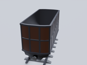 freight wagon 4 3D Model