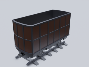 freight wagon 4 3D Model