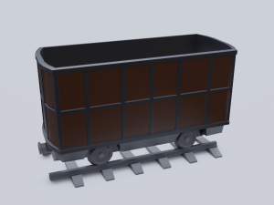freight wagon 4 3D Model