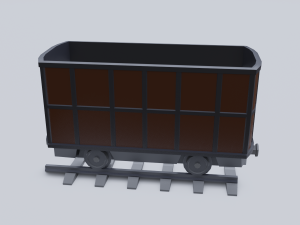 freight wagon 4 3D Model