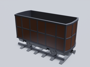 freight wagon 4 3D Model