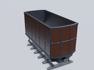 freight wagon 4 3D Model