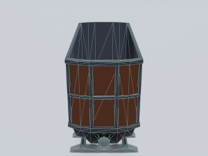 freight wagon 4 3D Model