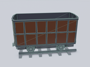 freight wagon 4 3D Model