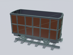 freight wagon 4 3D Model