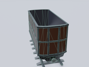 freight wagon 4 3D Model