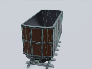freight wagon 4 3D Model