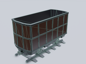freight wagon 4 3D Model