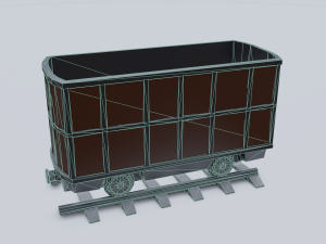freight wagon 4 3D Model