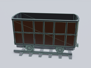 freight wagon 4 3D Model