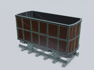 freight wagon 4 3D Model