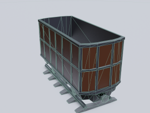 freight wagon 4 3D Model
