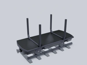 freight wagon 5 3D Model