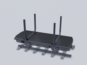 freight wagon 5 Modello 3D