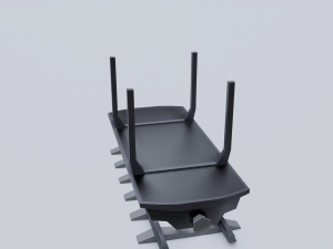 freight wagon 5 Modello 3D