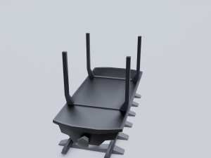 freight wagon 5 Modello 3D