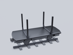 freight wagon 5 Modello 3D