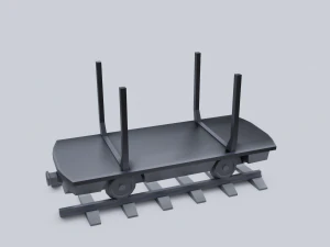 vag&atilde;o de carga 5 Modelo 3D